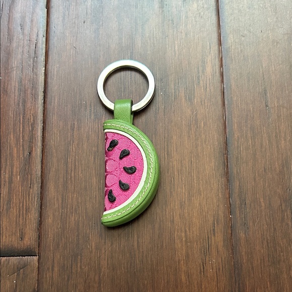 Coach Pink and Green Watermelon Key Holder - Picture 1 of 1